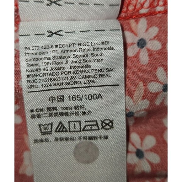 Old Navy Woman Size L Baby Doll Y2K Sundress Floral Print Midi  Smocked Back - Picture 6 of 7